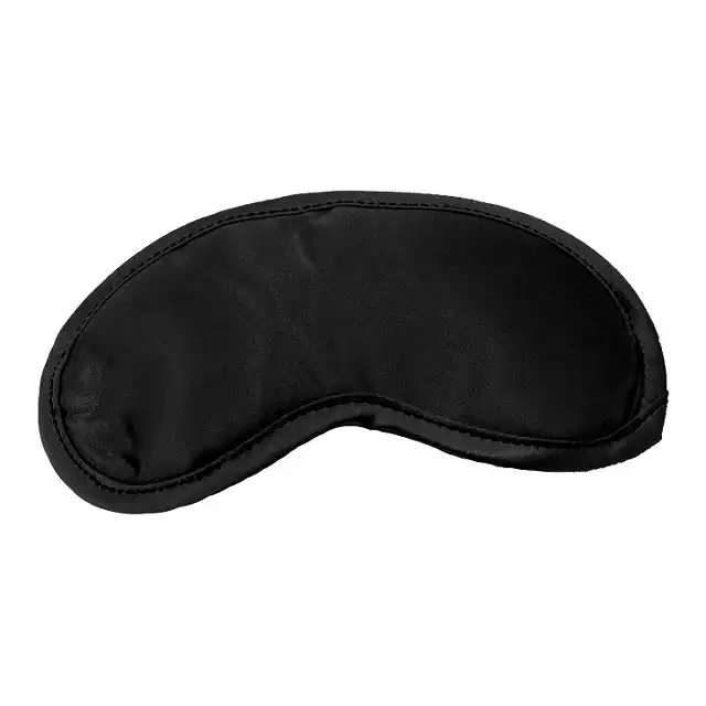 Sex &amp; Mischief - Satin Black Blindfold - elegancka, satynowa maska na oczy. Wyłącz jeden zmysł, wzmocnij pozostałe 