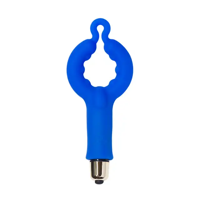 RocksOff - 4US 7-Speed Blue Ring. Ring na penisa ze stymulacją łechtaczki 