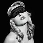 Sex &amp; Mischief - Satin Black Blindfold - elegancka, satynowa maska na oczy. Wyłącz jeden zmysł, wzmocnij pozostałe 