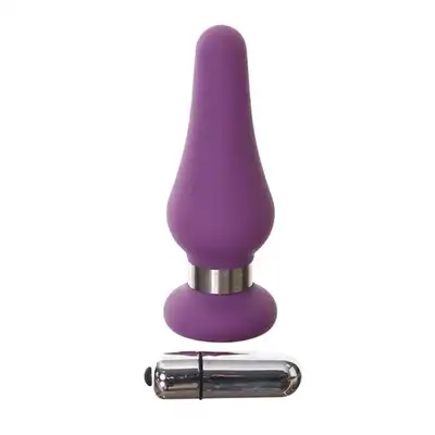 Plaisirs Secrets - Butt Plug Medium Purple. Elegancka wtyczka analna z pociskiem wibrującym