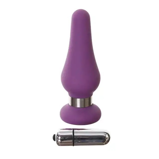 Plaisirs Secrets - Butt Plug Medium Purple. Elegancka wtyczka analna z pociskiem wibrującym