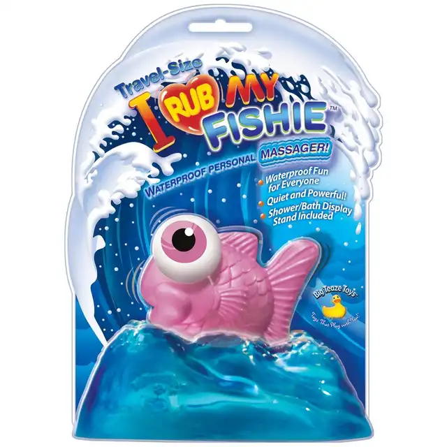 Big Teaze Toys - I Rub My Fishie Pink. Urocza, różowa wibrująca rybka. Dyskretny wibrator