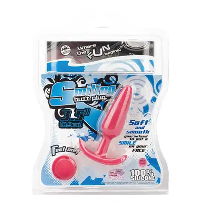 NMC - Smiling Buttplug. 100% Silicone. Slim. Perfekcyjny dla początkujących. Wąska nóżka. Mega Sale!