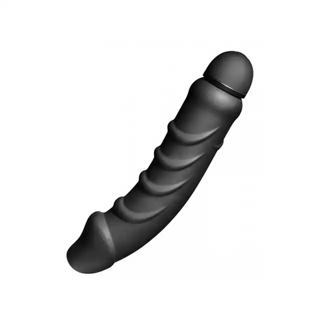 Tom Of Finland - 5 Speed Silicone P-spot vibe. Duży, genialny wibrator analny. Przyjemna stymulacja dzięki specjalnym fałdkom. 