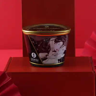 Shunga- Świeczka do masażu o zapachu czekolady 170 ml 
