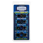 Doc Johnson - Titan Men Cock Ring Set. Zestaw 4 elastycznych ringów na penisa o różnych średnicach 