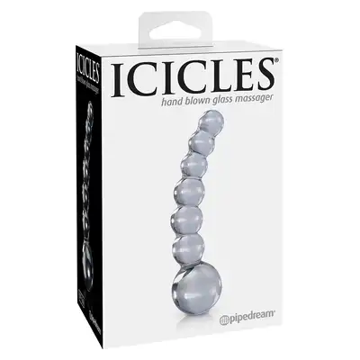 ICICLES NO 66. Szklane Dildo Analne 12 cm.