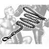 Tom Of Finland - Neoprene Gun Metal Leash. Ultra wytrzymała i mocna metalowa smycz. 