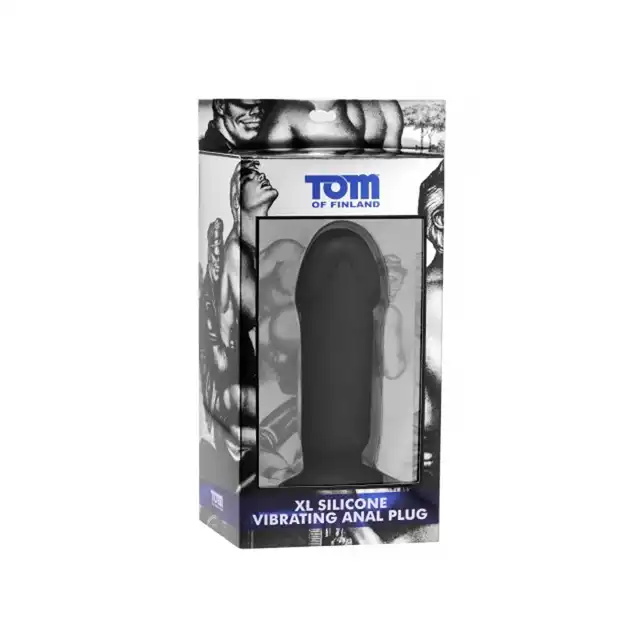 Tom Of Finland - XL Vibrating Plug. Genialny mega duży wibrujący plug analny! Duży rozmiar, duża satysfakcja. 