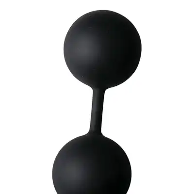 Tom of Finland - Silicone Cock Ring with 3 Weighted Balls. Super ciężkie, silne kulki analne z pierścieniem na penisa. 