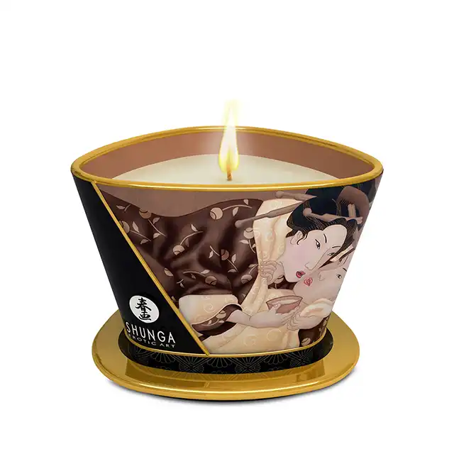 Shunga- Świeczka do masażu o zapachu czekolady 170 ml 