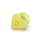 Blush - Candy Heart Spank Me S/M Yellow - żółty korek analny z napisem. Kształt serca na końcówce