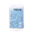 A-Toys - Transparent Cock Rings Set. Zestaw trzech przezroczystych pierścieni na penisa. Przedłużenie i wzmocnienie erekcji