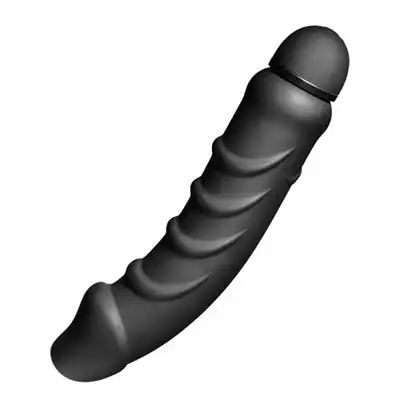 Tom Of Finland - 5 Speed Silicone P-spot vibe. Duży, genialny wibrator analny. Przyjemna stymulacja dzięki specjalnym fałdkom. 