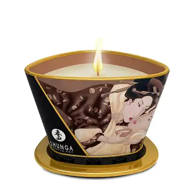 Shunga- Świeczka do masażu o zapachu czekolady 170 ml 