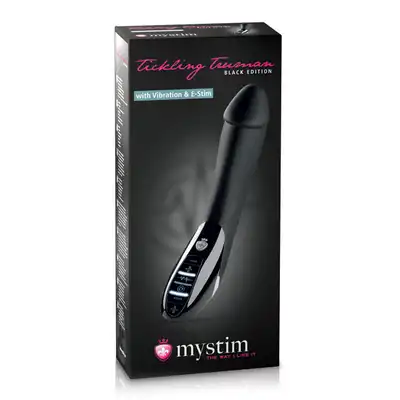 Mystim -  Tickling Truman Estim Vibrator Black. Ekskluzywny wibrator z elektrostymulacją!