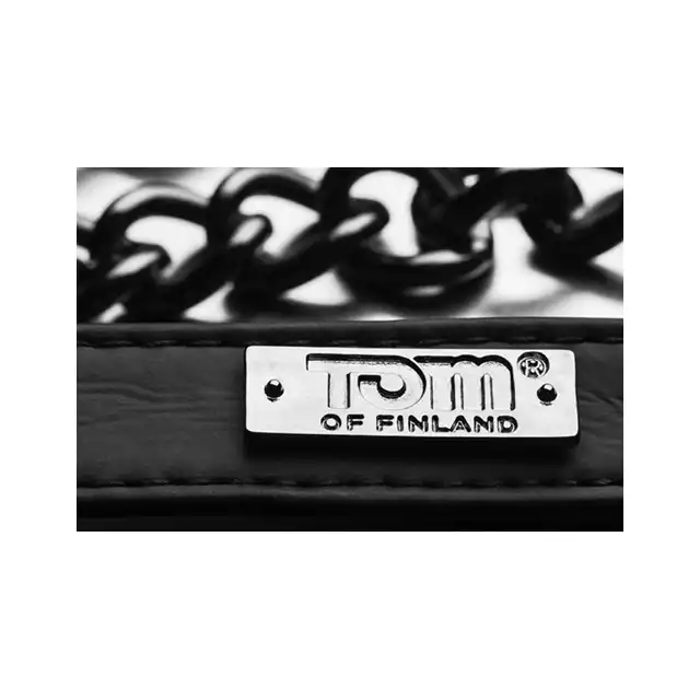 Tom Of Finland - Neoprene Gun Metal Leash. Ultra wytrzymała i mocna metalowa smycz. 