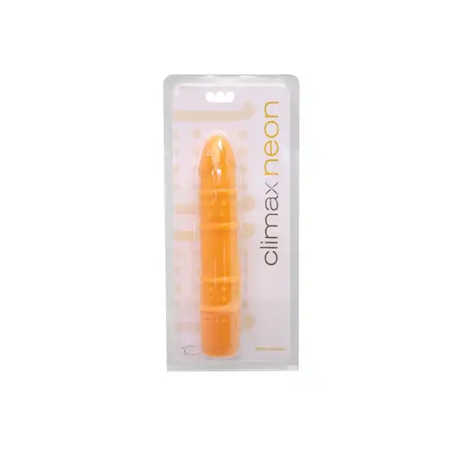 Climax Neon Vibrator - OMG pomarańczowy 17.1 cm