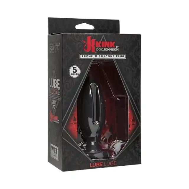 Kink - Wet Works Lube Luge Premium Silicone Tunel Black. Korek analny legendarnej marki. Mega sale!