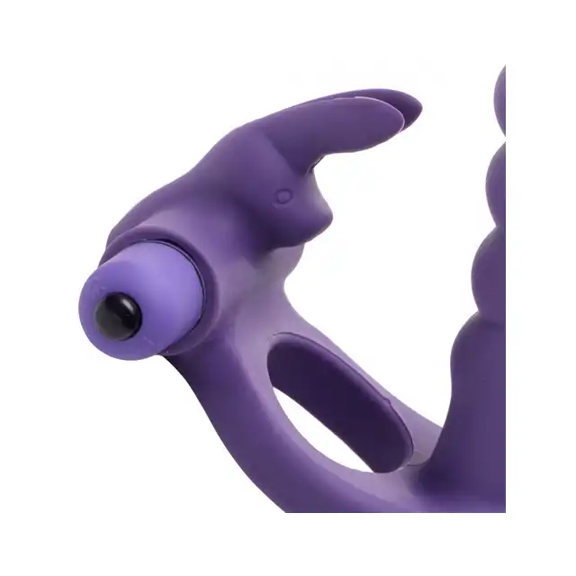 Double Delight Dual Penetration Vibrating Rabbit Cock Ring. Genialna innowacyjna  zabawka dla dwojga do poczwórnej  stymulacji. Bestseller!