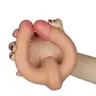 Holy Dong - elastyczne podwójne dildo. 100% silikon medyczny. Bardzo wygodne dla dwóch kobiet.