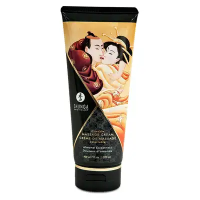  Shunga - Massage Cream Almond 200 ml. Smakowy krem do masażu o zapachu słodkich migdałów. Mega Sale!
