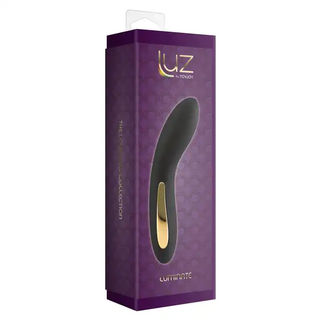 Luz by Toy Joy - Luminate Vibrator Black. Wibrator z LED-ami zmieniającymi kolor
