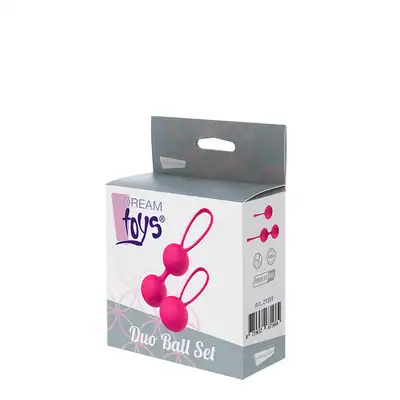 Dream Toys - Duo Ball Set. Różowe podwójne kulki gejszy renomowanej firmy! 