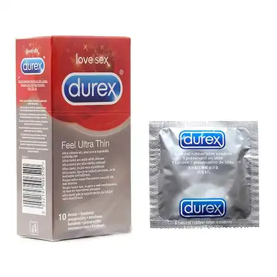 Durex - Feel Ultra Thin. Ultracienkie prezerwatywy 10 sztuk