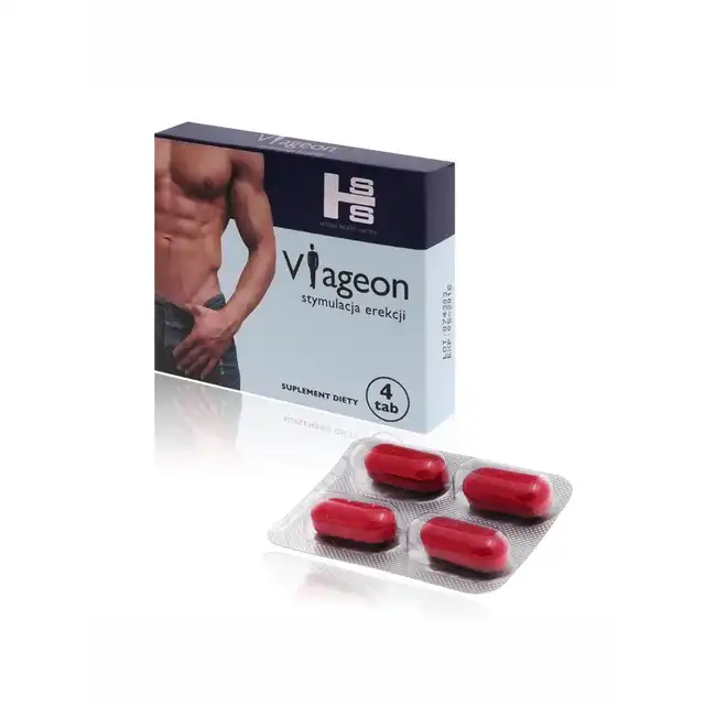 Suplement diety - Viageon 4 tab. Najbardziej efektywny skład. Bestseller!