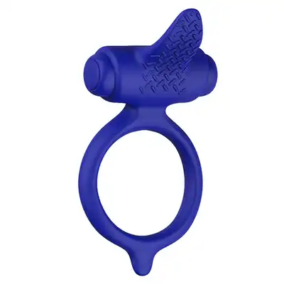bSwish  - Bcharmed Basic Penis Ring Reflex Blue. Mocno wibrujący przyjaciel twojej sypialni.