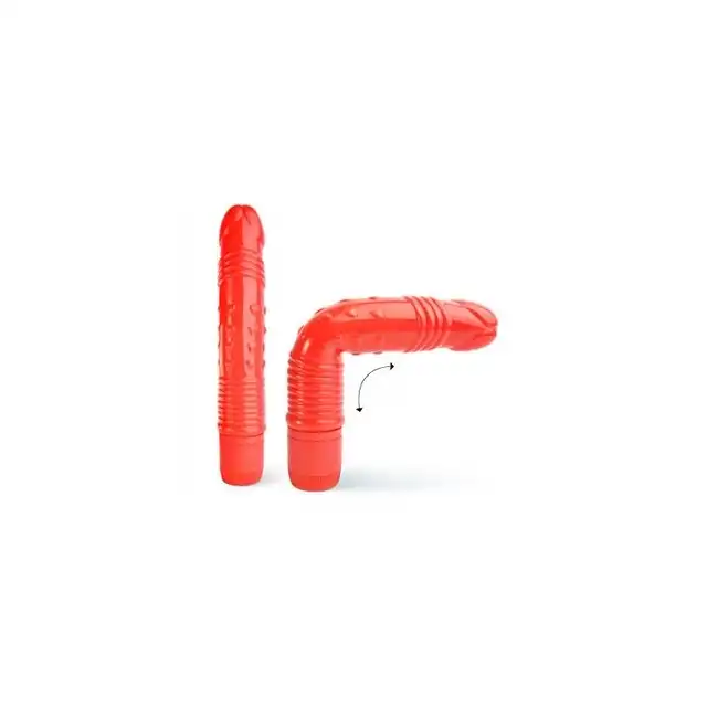Climax Neon Vibrator - czerwony 17.1 cm