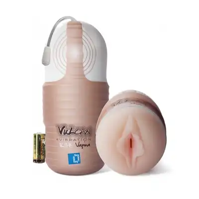 Vulcan - Ripe Vagina + Vibe Masturbator, FunZone Vulcan. Realistyczna sztuczna pochwa z cyberskóry z wibratorem.