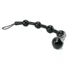 Falcon Gear - Balls Black. Czarne profesjonalne kule analne. Small Wymiary: 33 x 3,55 x 3,55 cm. 250 gr. 