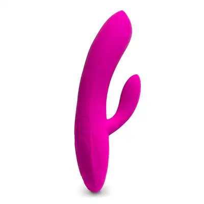 Laid - V.1 silicone Rabbit Vibrator Pink - dwa mocne silniki, osobne sterowanie. unikatowy wibrator do punktu G i łechtaczki 