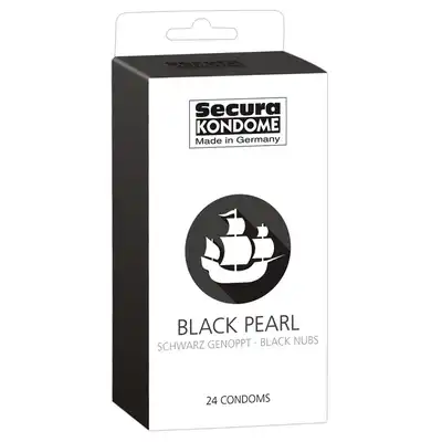 Secura Kondome- czarne prezerwatywy 52 mm 