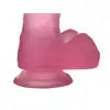 LoveToy - Pink Jelly Dildo. Żelowe dildo w różowym kolorze. Elastyczne, z mocną przyssawką. 15 cm długości. 