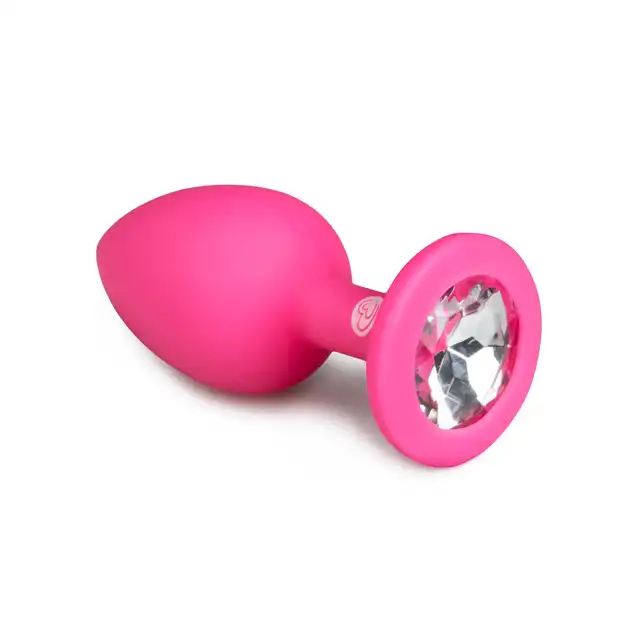 Easytoys - Diamond Plug Small - Pink. Mały korek analny różówy z diementem. Rozmiar S