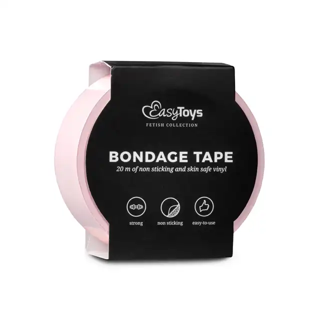 EasyToys - Pink Bondage Tape 20m. Kolor różowy. Bestseller! 
