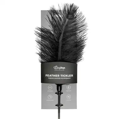 EasyToys - Black Feather Tickler. Łaskotka. Czarna i elegancka.