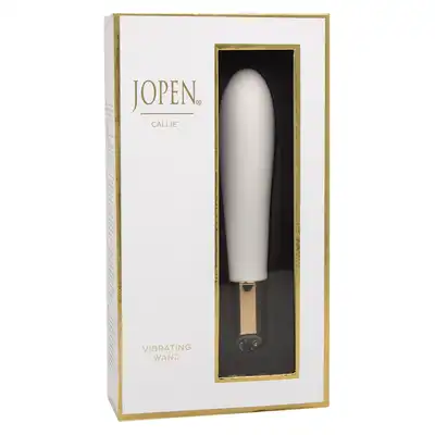 JOPEN - CALLIE VIBRATING WAND. Elegancki biało złoty wibrator. Idealny na prezent! 