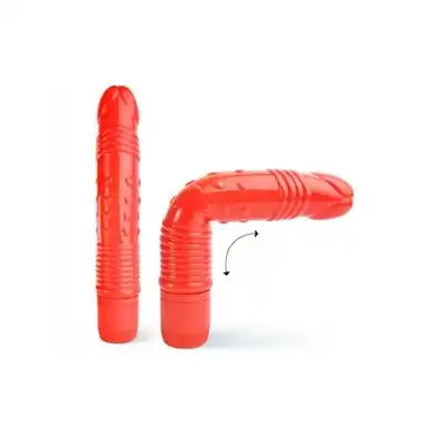 Climax Neon Vibrator - czerwony 17.1 cm