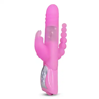 Layla - Ortensia Double Penetration Vibe. Potrójna stymulacja! Penetracja waginalna i analna. Silikonowy wibrator