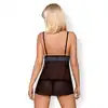 Obsessive - 844-BAB-1 babydoll i stringi S/M. Urocza babydoll z koronkową górą
