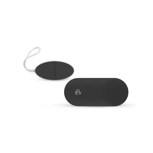 Easytoys - Remote Control Vibrating Egg - Black. Elegancki zdalnie sterowane jajeczko. 7 programów