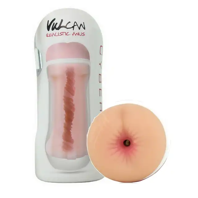 Vulcan - Realistic Anus, Cream.  Anus jak żywy. Materiał CyberSkin®
