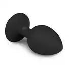 Easy Toys - Diamond Plug Small - Black. Mały, piękny, silikonowy korek analny z diemencikiem.
