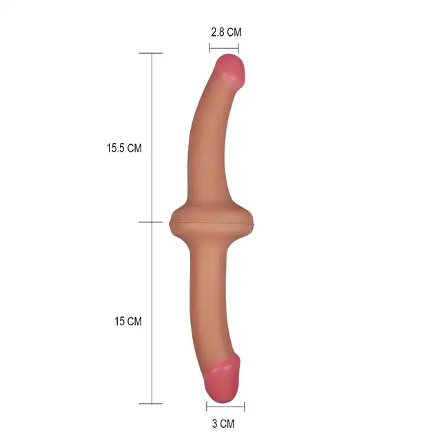 Holy Dong - elastyczne podwójne dildo. 100% silikon medyczny. Bardzo wygodne dla dwóch kobiet.