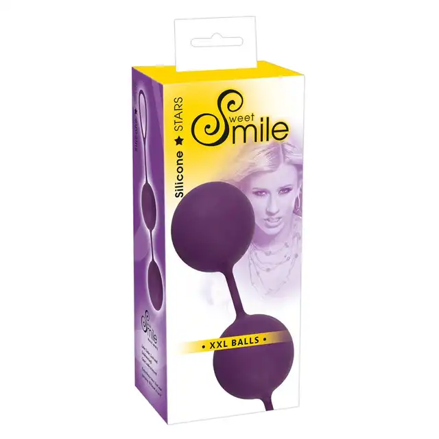 Sweet Smile - XXL Balls. Fioletowe ekstremalnie duże kulki gejszy