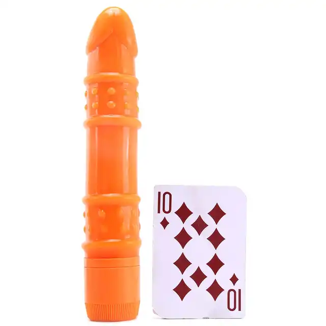 Climax Neon Vibrator - OMG pomarańczowy 17.1 cm